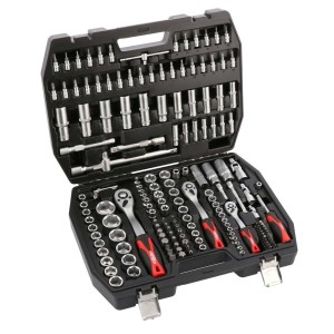 AIRPRESS Zestaw kluczy nasadowych i nasadek 1/2", 1/4" 171 szt. 75247