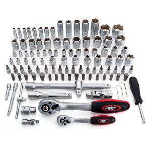 AIRPRESS Zestaw kluczy nasadowych + nasadki - 108 elementów 75246