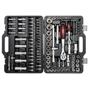 AIRPRESS Zestaw kluczy nasadowych + nasadki - 108 elementów 75246