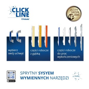 KUBALA Płytka z gąbką hydrochłonną Click Line