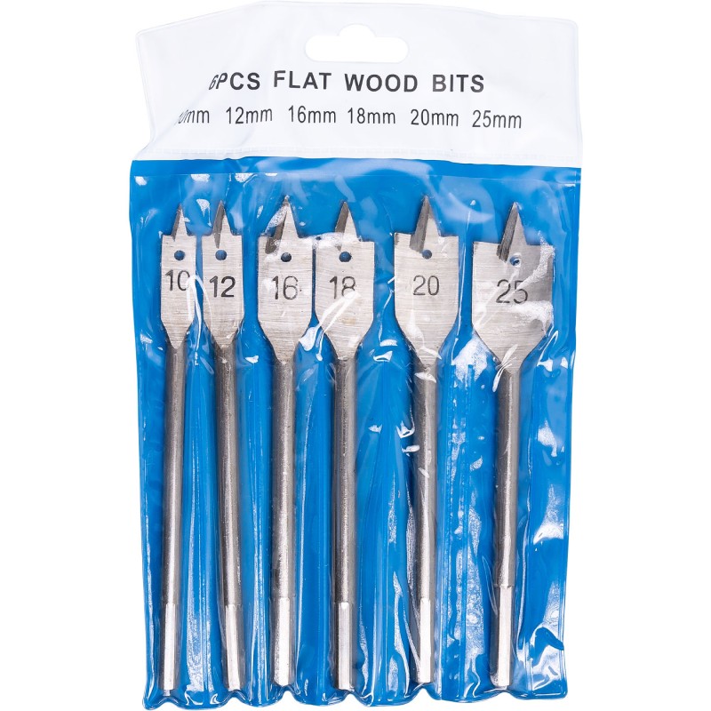 Richmann Zestaw Wierteł Łopatkowych do Drewna 6szt. 10-25mm B0085