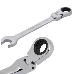 Yato 19mm Klucz płasko-oczkowy z grzechotką i przegubem