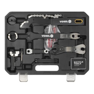 Vorel Zestaw narzędziowy do naprawy roweru 30 elementów 58770