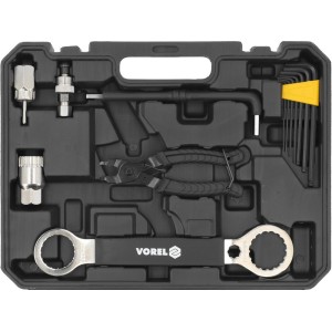 Vorel Zestaw narzędziowy do naprawy roweru 30 elementów 58770