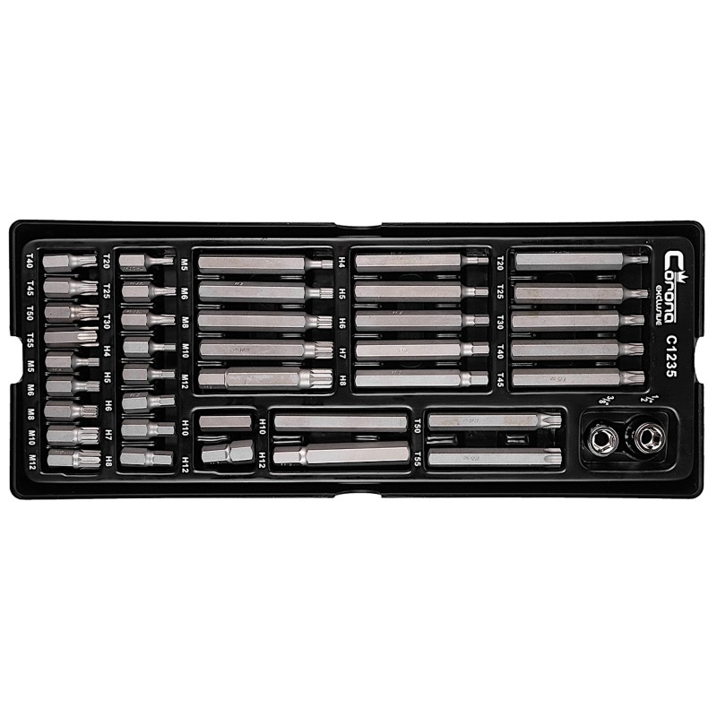 Richmann zestaw bitów i końcówek, stal s2, 40 elementów - wkład do wózka narzędziowego