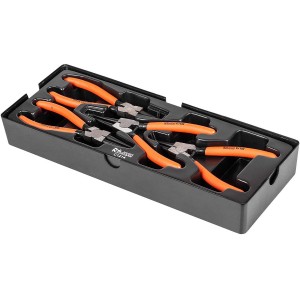 Richmann Zestaw szczypce seegera 180mm 4 elementy - wkład do wózka narzędziowego C1214