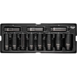 Richmann zestaw nasadki udarowe długie 1/2" 13-27mm 11 elementów - wkład do wózka narzędziowego