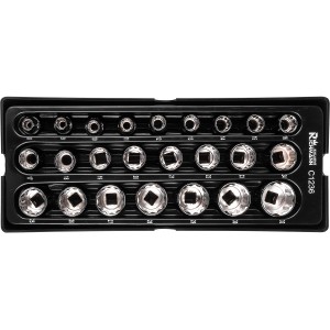 Richmann zestaw nasadki 1/2" 12-kątne 8-32mm 24 elementy - wkład do wózka narzędziowego