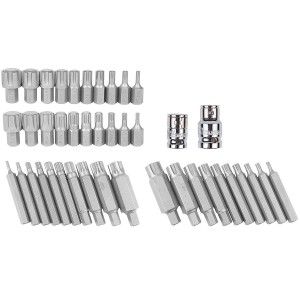 Richmann Zestaw bitów SPLINE i RIBE stal S2 42 elementy - wkład C1208