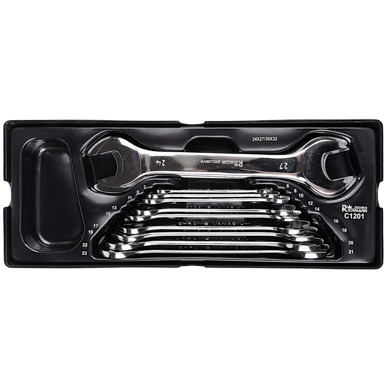 Richmann Zestaw Kluczy płasko-oczkowych 6-32mm 12 elementów - wkład do wózka narzędziowego