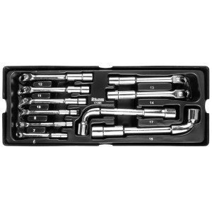 Richmann Zestaw kluczy fajkowych 6-19mm 10 elementów - wkład do wózka narzędziowego