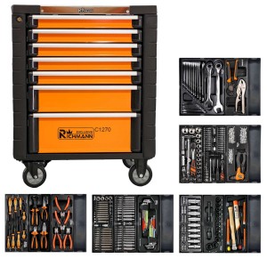 Richmann Wózek warsztatowy 7 szuflad z wyposażeniem 268 elementy