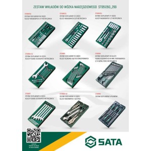 Sata Wózek Narzędziowy Warsztatowy 7 Szuflad ST95126G 299 Narzędzi