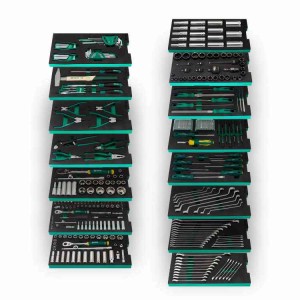 SATA Wózek Narzędziowy PRO ST95113G ZIELONY 7 Szuflad + 360 Narzędzi