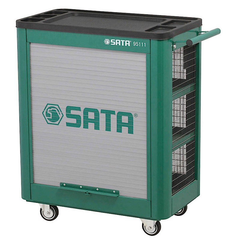 SATA Wózek Narzędziowy Mini z Roletą Profesjonalna Skrzynka Warsztatowa Kompaktowa