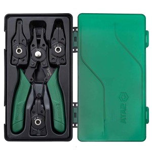 Sata Zestaw 5 Szczypiec Segera Do Pierścieni Zabezpieczających Wewnętrznych i Zewnętrznych z Wymiennymi Końcówkami