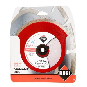 RUBI TARCZA DIAMENTOWA CPC 200 PRO DO CIĘCIA GRESU PORCELANOWEGO NA MOKRO 200X25,4 MM